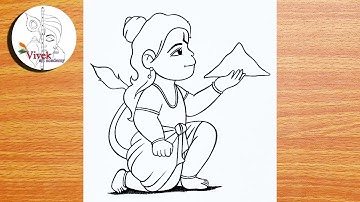 Beautiful Bajrangbali Drawing | Easy Drawing | Hanuman Pencil Drawing for Beginners