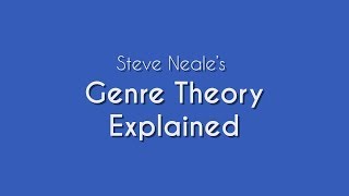 Steve Neale's Genre Theory Explained | Media Studies