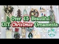 Lots of DIY Christmas Ornaments || Rustic, Vintage, Farmhouse, Primitive, Woodland styles