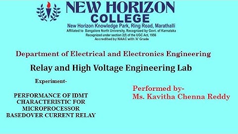 Performance of IDMT characteristic for microprocessor based over current relay