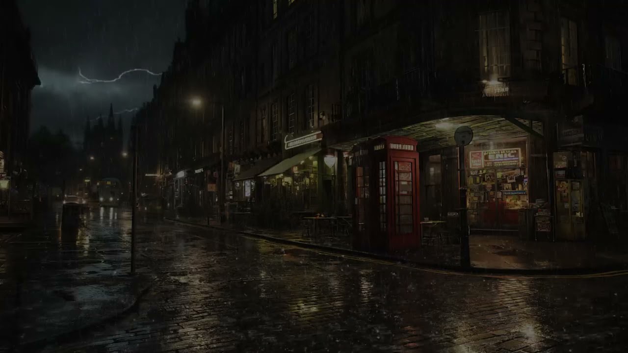 Peaceful Rainy City – Gentle Urban Rain Sounds for Deep Sleep and Stress Relief