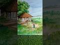 Village Painting 💚🤩 #painting #illustration #trending #shorts