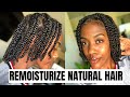 HOW TO REMOISTURIZE DRY NATURAL HAIR DURING THE WINTER! Remoisturize with me sis! MUCH NEEDED!