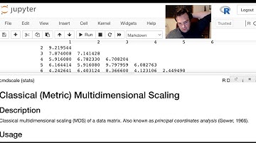 Multivariate Analysis 15: MultiDimensional Scaling Code Example