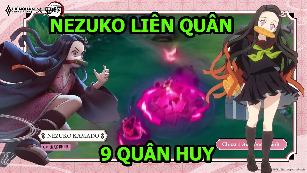 Liên Quân Mobile – Sở Hữu Skin Nezuko Thanh Gươm DIệt Quỷ Chỉ Với 9 Quân Huy – Top Game Android Ios