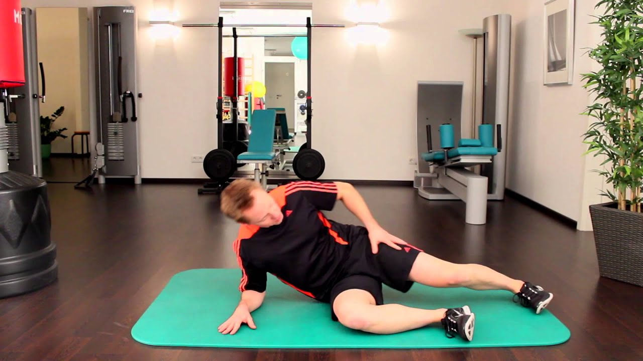 Physiotherapie  Der Seitstütz  Übungen für zu Hause  YouTube