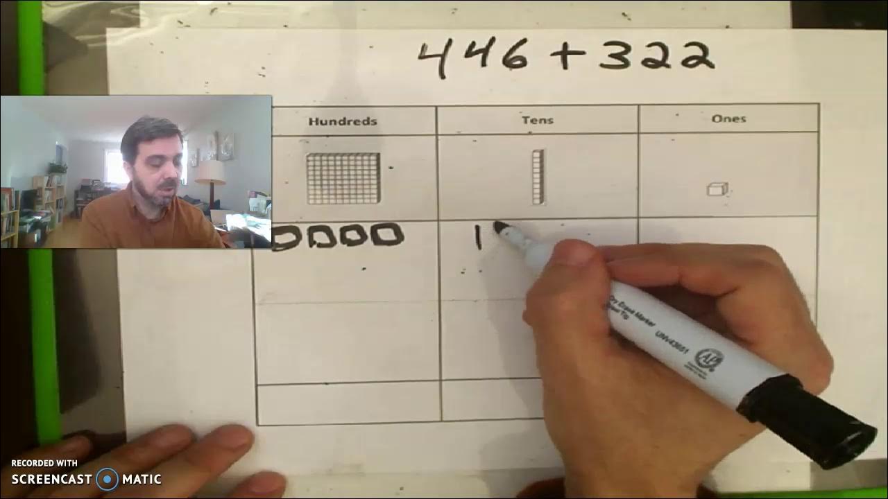 3-Digit addition with base-ten shorthand - YouTube