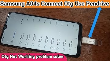 Samsung galaxy A04s connect otg use Pendrive