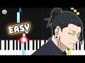 Jujutsu kaisen season 2 ed  akari  easy piano tutorial  sheet music