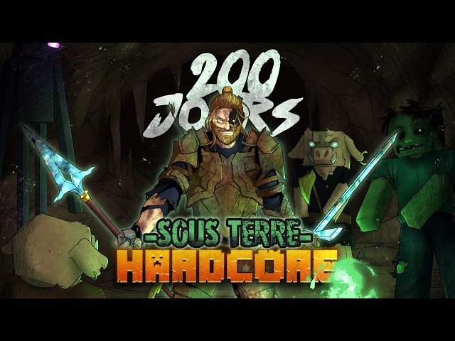 J'ai survécu 200 jours SOUS TERRE en hardcore sur Minecraft, voici ce qu'il s'est passé!