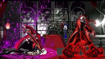 [Mugen KOF] Orochi Iori XIV Team Vs Dark Bosses Rugal TEam