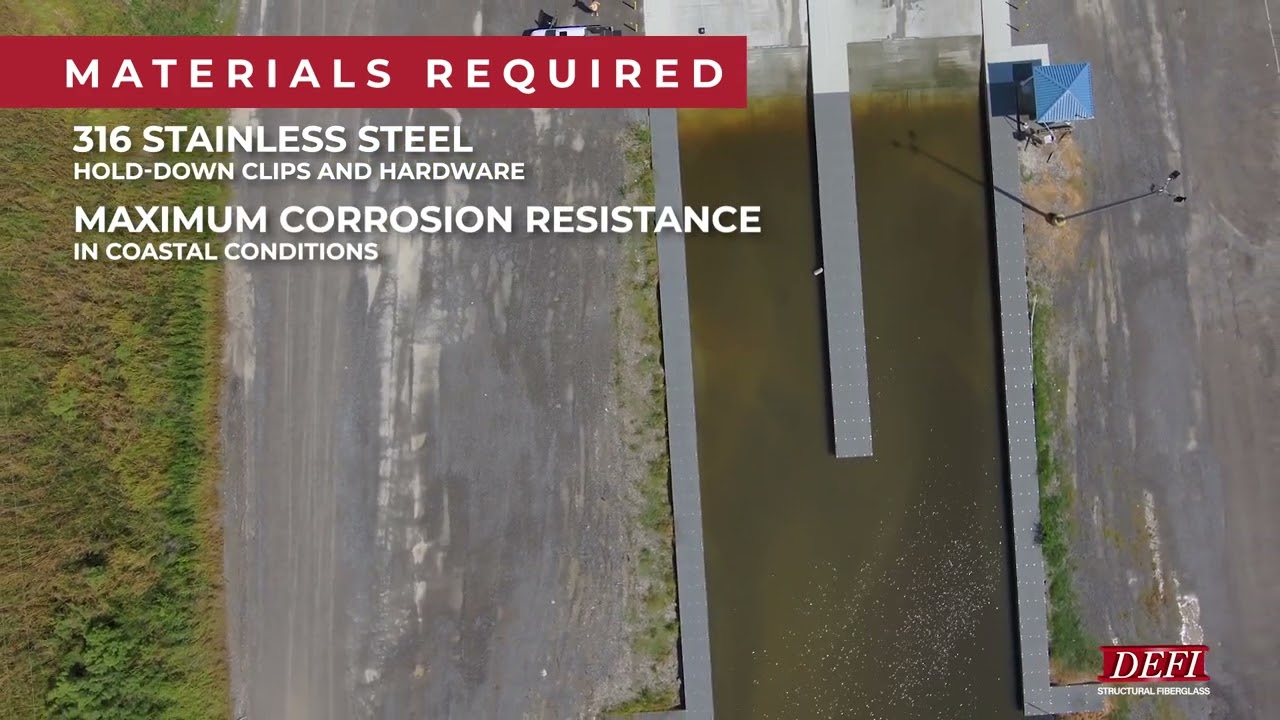 Featured Project: Fiberglass Dock Decking at the Quintana Boat Launch