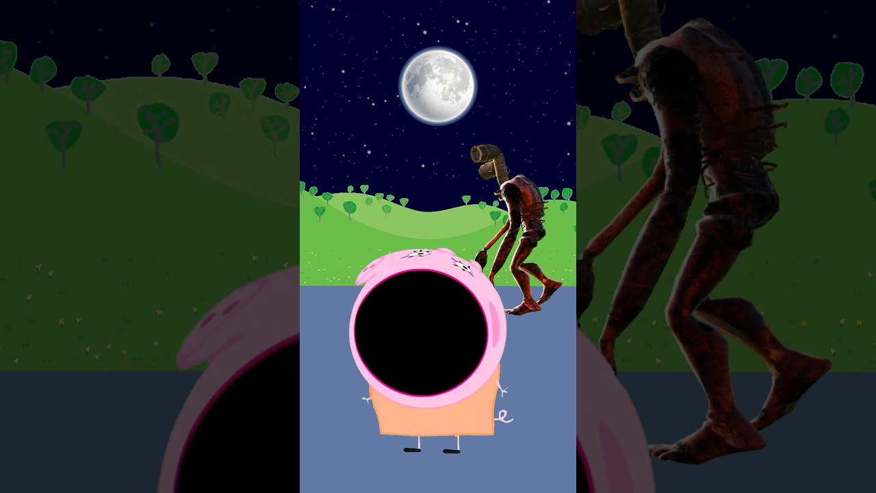 Pop Peppa Pig and Siren Head Piggy Pipe Head ! Pop Peppa Pig in the backrooms! Horror Head 