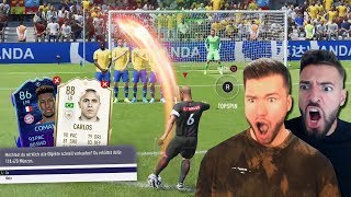 FIFA 20: ICON ROBERTO CARLOS FREISTOß DISCARD BATTLE 🔥🔥 PROOWNEZ vs WAKEZ