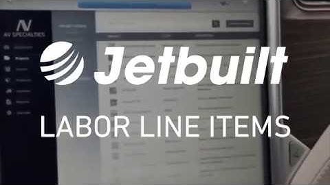 Jetbuilt - Labor Line Items
