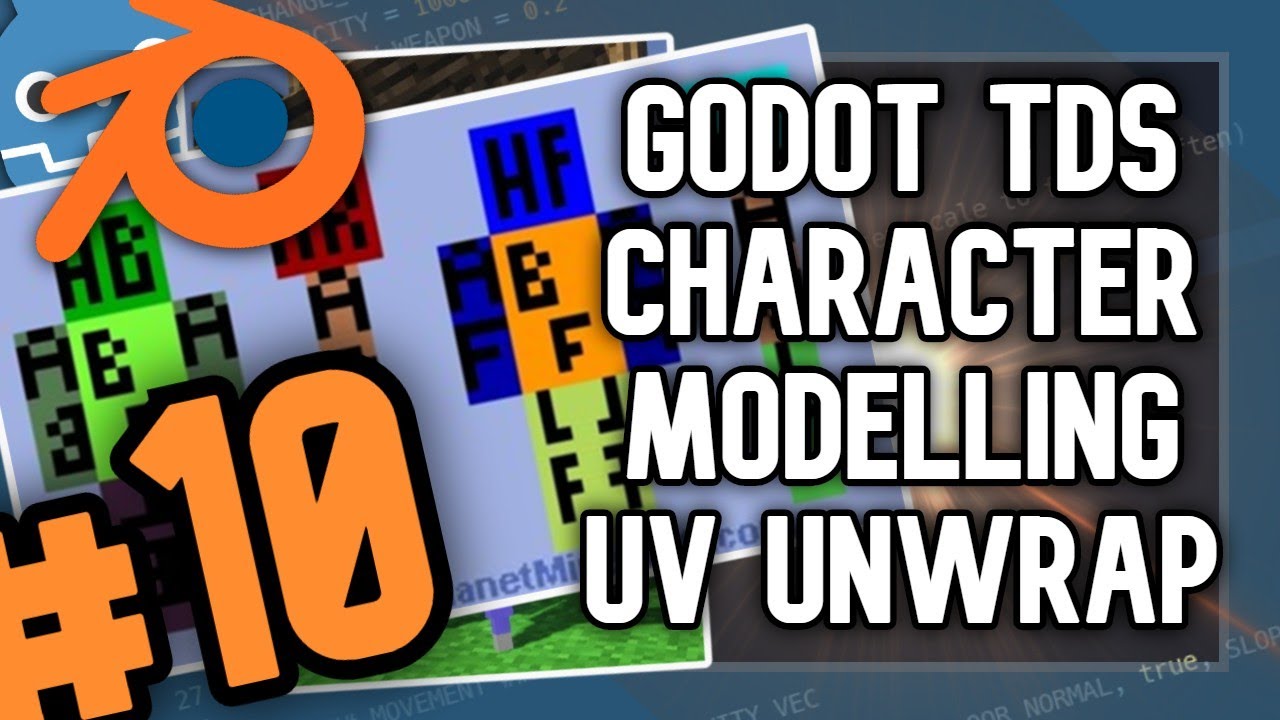 GODOT 3D Top Down Shooter #10 - Blender Modelling UV Unwrapping - YouTube