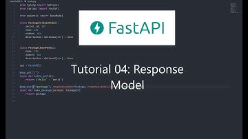 FastAPI Series | Tutorial 04 (Response Model)
