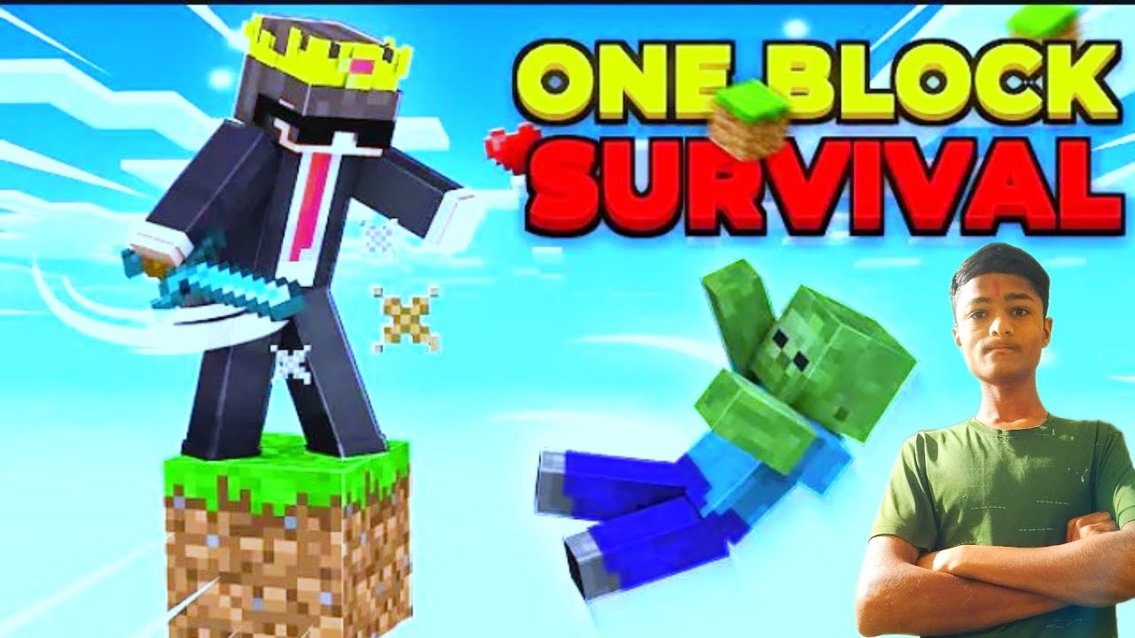 #Minecraft #game #play #video #one #block #Survival #series😱😀