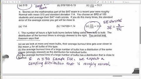 Math 110 Example Introduction to Inference for Numerical Data