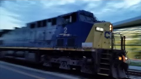 [CSXT]2 GE CW44AC,5259 GE ES40DC,5445 ES40DC Leads Q614-15 Headed NB With Nice Sounding K5LA Fay NC