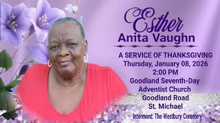 Celebrating the Life of Esther Vaughn