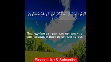 Коран Сура Ясин Yasin | 36:21 | Чтение Корана с русским переводом | Quran Translation in Russian