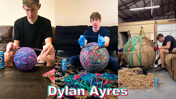 DYLAN AYRES RUBBER BAND BALL TikTok Compilation | Part 1 - 96 ( ALL PARTS & PROCESS )