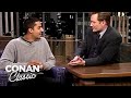 David Blaine Teaches Conan & Andy Card Tricks - "Late Night With Conan O'Brien"