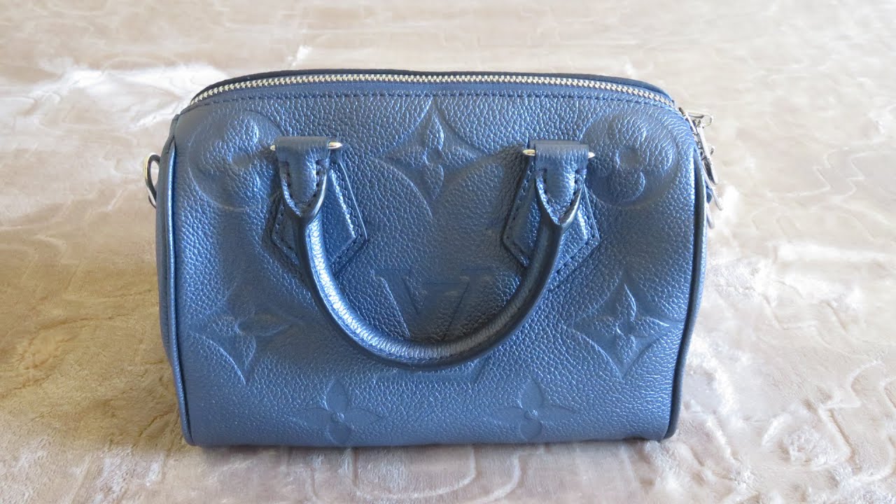 Louis Vuitton Speedy 20 Metallic Blue : Reveal + Speedy 20