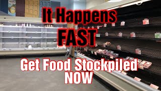 Get Food and Supplies Stockpiled NOW