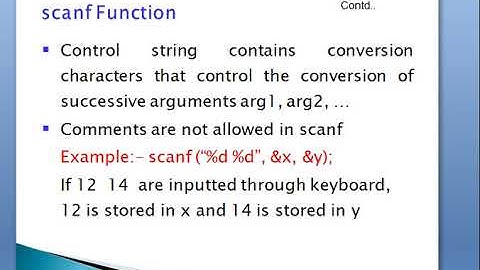 5 Programming in C - I/O functions