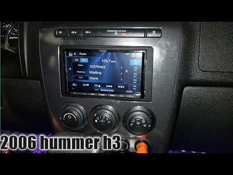 2006 hummer h3 radio removal / Kenwood install