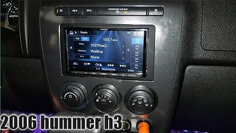 2006 hummer h3 radio removal / Kenwood install
