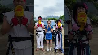 A child with a mother is a precious treasure.#short #Street Fighter #cosplay#funny