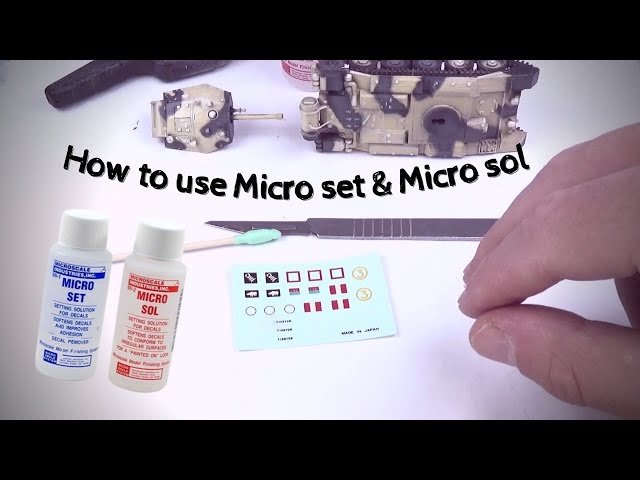 DECALS, HOW to use MICRO SET & MICRO SOL/tutorial decal 