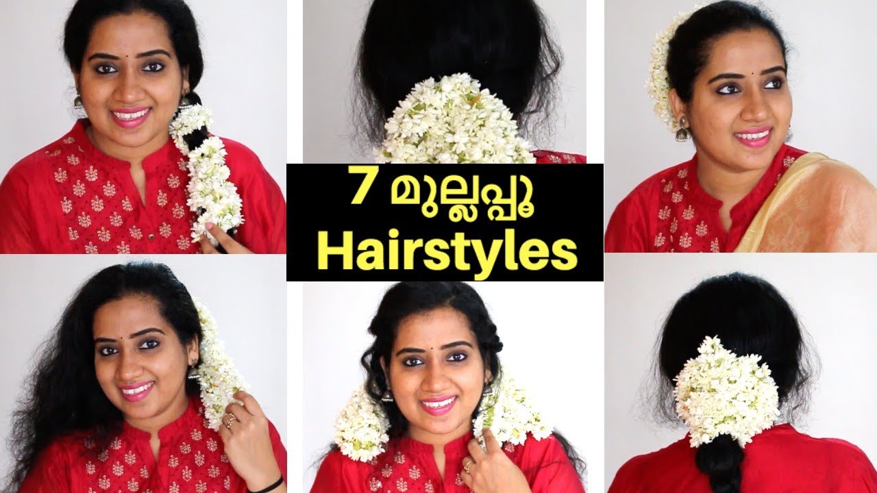 Easy festive hairstyle with jasmine flower | short hair hairstyle for  saree| Preity Neereekshan - YouTube