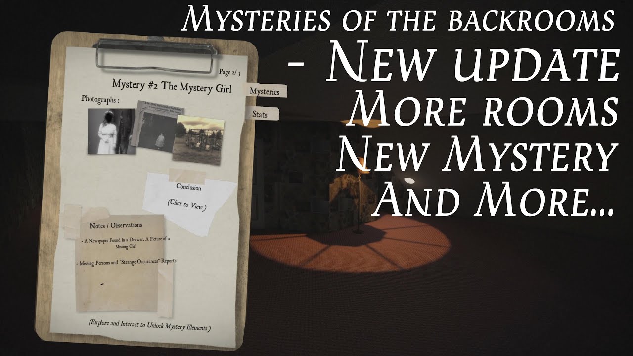 Upcoming Roblox Backrooms Game Mysteries Of The Backrooms :  r/robloxgamedev