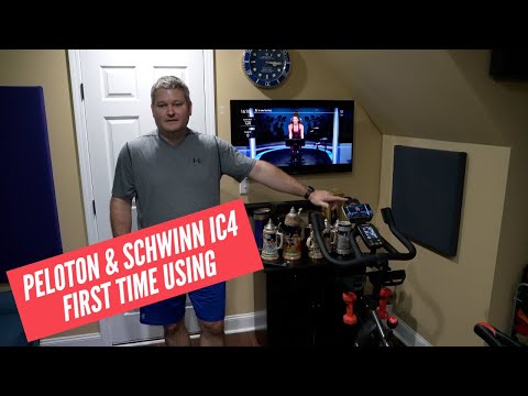 Peloton App with Schwinn IC4 - First Time Using