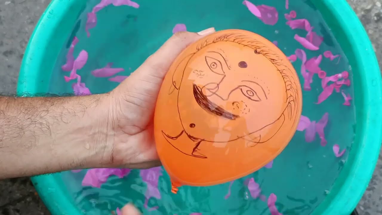 balloons show water balloon pop poping outdoor satisfying popping water balloons pink