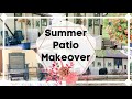 SUMMER PATIO TRANSFORMATION | DIY SUMMER PATIO MAKEOVER | MAJOR BEFORE AND AFTER | PATIO DECOR IDEAS