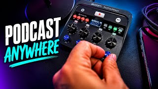 This Portable Podcast Setup Changed Everything | Zoom PodTrak P4