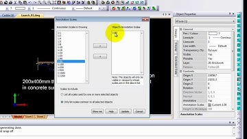 Annotative Finishes in Caddie AEC Architecture .dwg software
