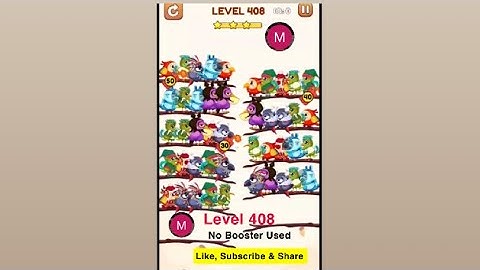 #bird #sort 2 #color #puzzle #level 408 #birdsort #colour #gaming #viral #trending #shorts #solution