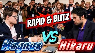 Magnus Carlsen Vs Hikaru Nakamura || Rapid &amp; Blitz    