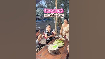 "mắm kho chay"Bữa cơm chiều miền tây đạm bạc "em mời mấy anh chị nha l nét duyên quê