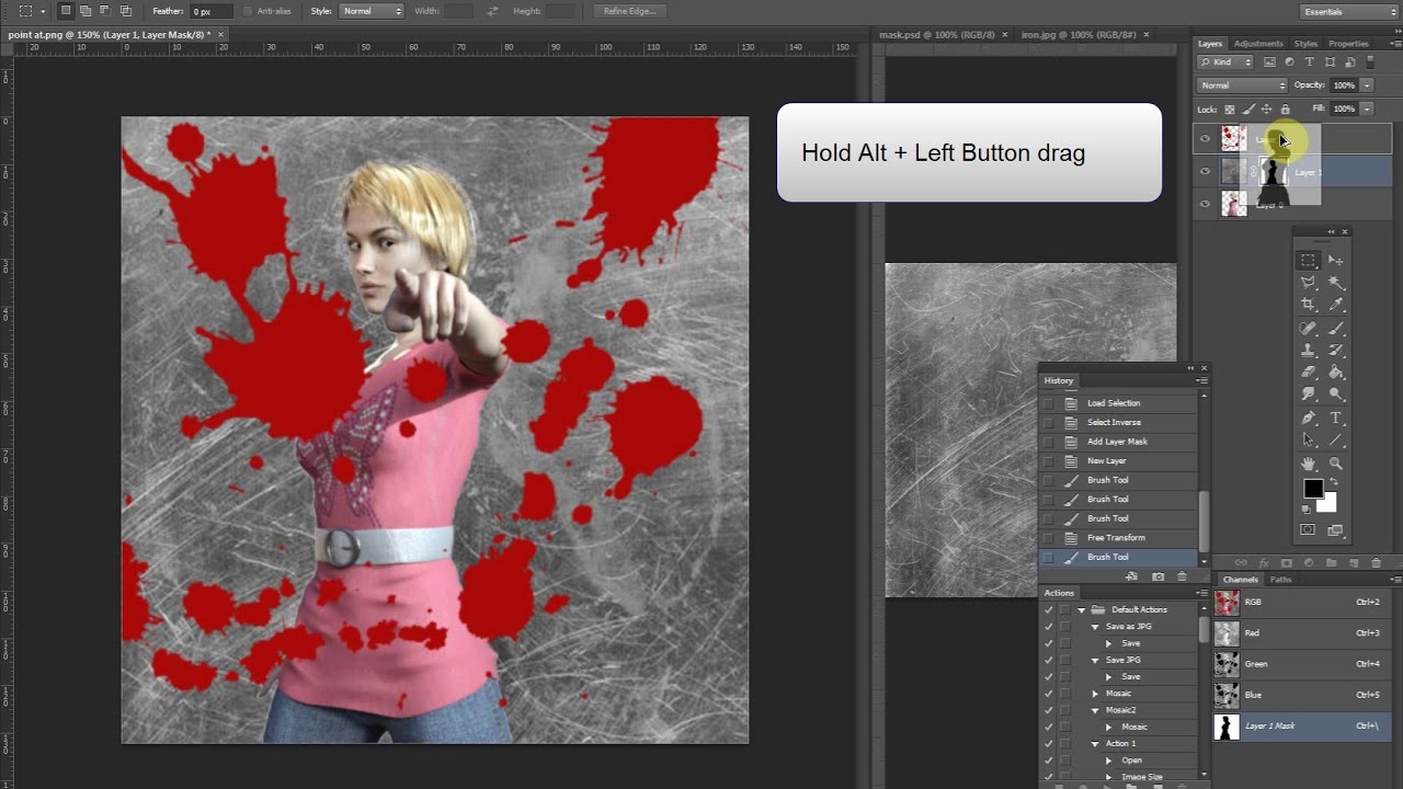 Duplicate Layer Mask In Photoshop YouTube