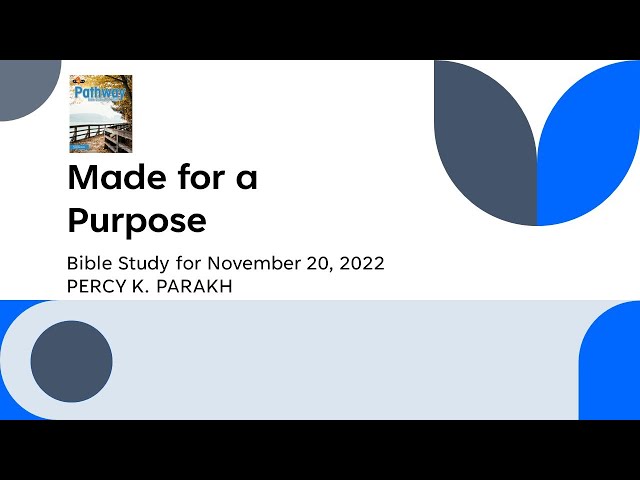 Made For A Purpose