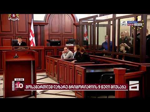 \"ოცნების\" სასამართლომ ლაზარე გრიგორიადისს 9-წლიანი პატიმრობა მიუსაჯა | მოსამართლე შარაძის განაჩენი