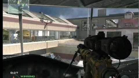 Modern Warfare 2 Team Deathmatch on Terminal Intervention Quickscoping w/Commentary