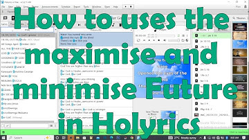 How to display songs on Holyrics in a user friendly way
